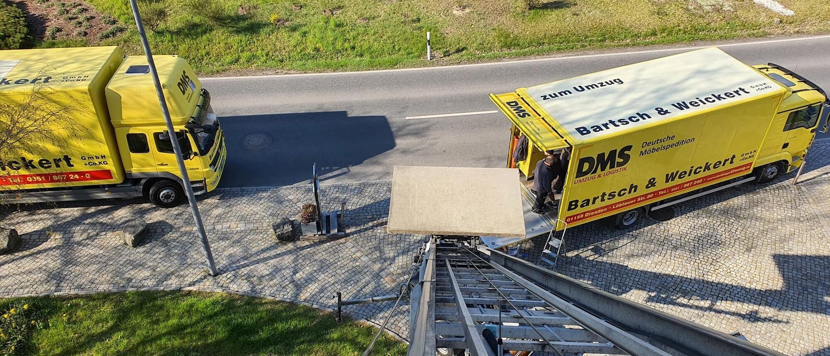 Bartsch & Weickert Transporte im Umzugseinsatz in Dresden